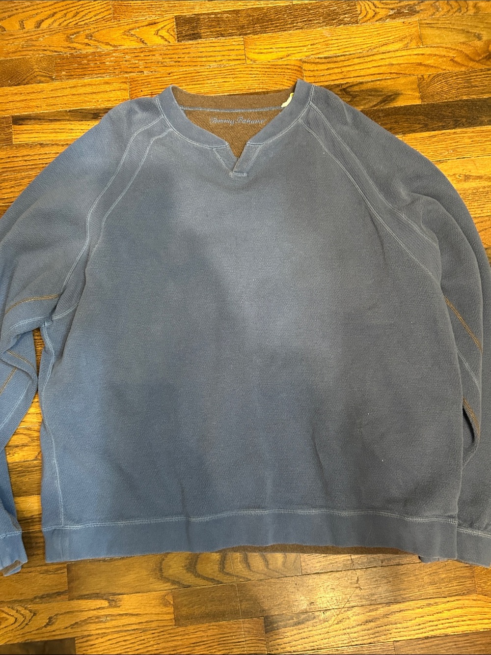 Tommy Bahama Slate Blue Crewneck Pullover